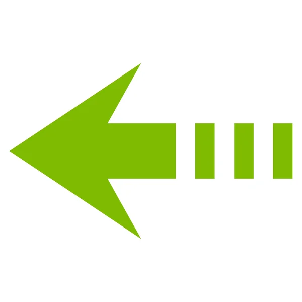 Enviar ícone de vetor plana esquerda — Vetor de Stock