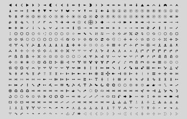 Bütün oklar yön vektör Icon Set