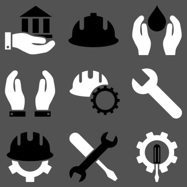 Hizmet araçları vektör Icon Set