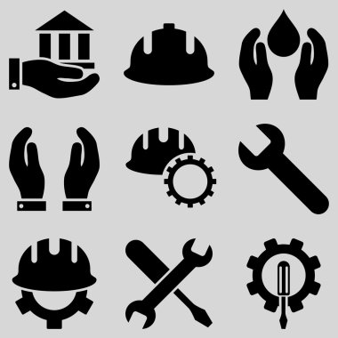 Hizmet araçları vektör Icon Set