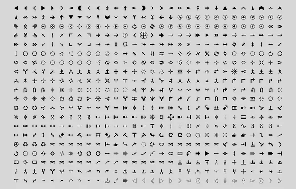 Bütün oklar yön vektör Icon Set