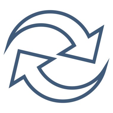 Oklar anahat vektör simge Yenile