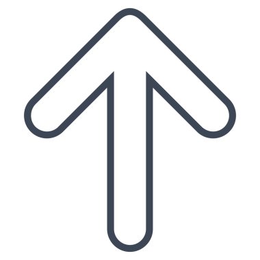 Anahat vektör simge yukarı yönlü ok