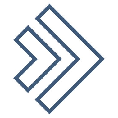 Yöne doğru anahat vektör simgesi