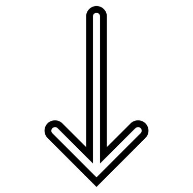 Anahat vektör simgesi aşağı ok