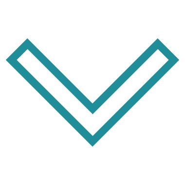 Anahat vektör simgesi aşağı ok ucu