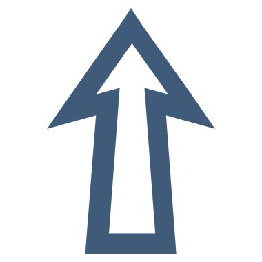 Kontur vektör simge yukarı ok