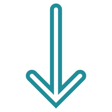 Anahat vektör simgesi aşağı ok