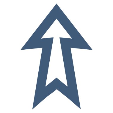 Kontur vektör simge yukarı ok