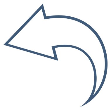 Kontur vektör simgesi geri al