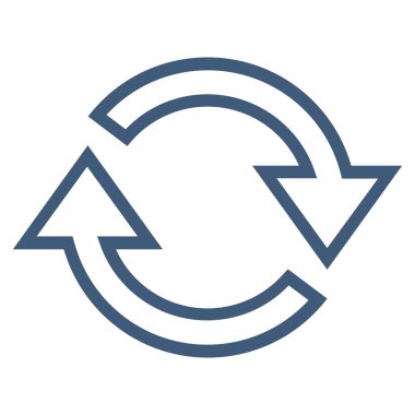 Oklar kontur vektör simge Yenile