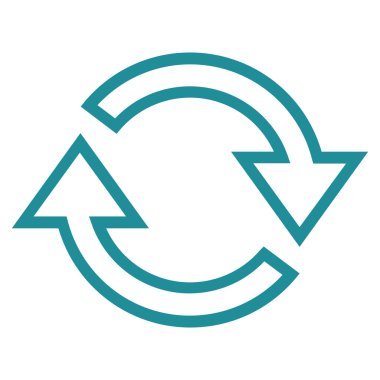 Oklar kontur vektör simge Yenile