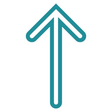 Kontur vektör simge yukarı ok