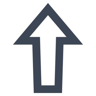 Anahat vektör simge yukarı ok