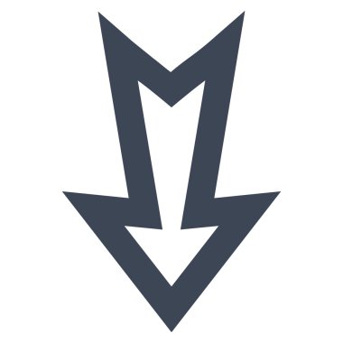 Anahat vektör simgesi aşağı ok