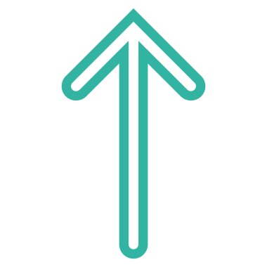 Kontur vektör simge yukarı ok