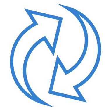 Oklar anahat vektör simge Yenile