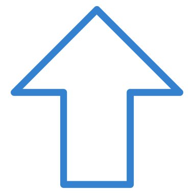 Anahat vektör simge yukarı ok