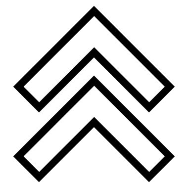 İnce çizgi vektör simge kayması