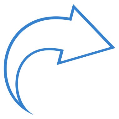 Kontur vektör simge Yinele