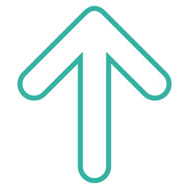 İnce çizgi vektör simge yukarı yönlü ok