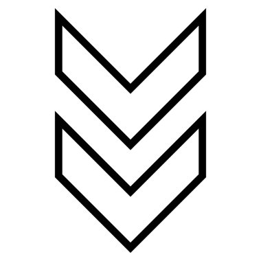 Kontur vektör simgesi kaydır