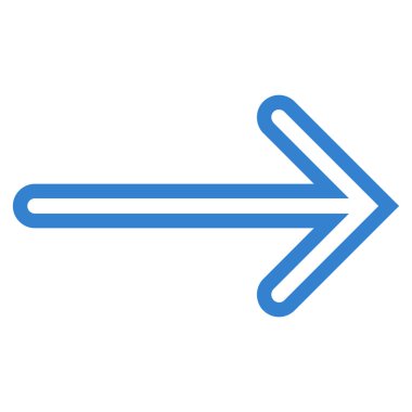 Kontur vektör simgesi sağ ok