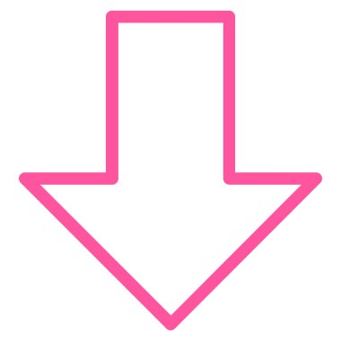 Anahat vektör simgesi aşağı ok