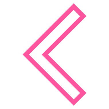 Ok ucu sol ince çizgi vektör simgesi