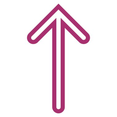 Kontur vektör simge yukarı ok