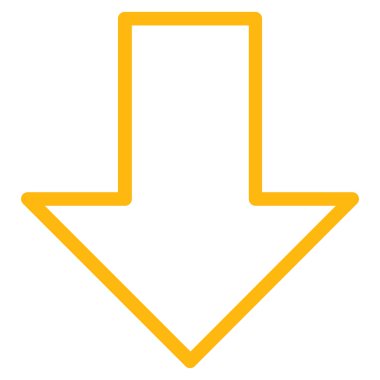 Anahat vektör simgesi aşağı ok