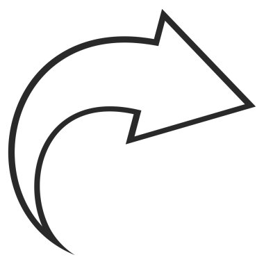 İnce çizgi vektör simge Yinele