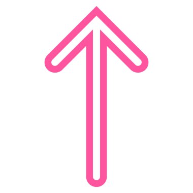 Kontur vektör simge yukarı ok