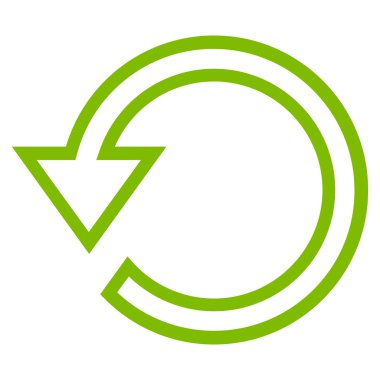 Kontur vektör simge döndürmek