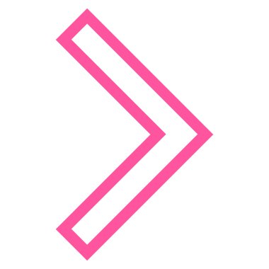 Ok ucu doğru anahat vektör simgesi