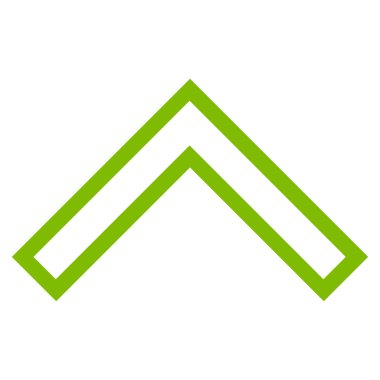 Kontur vektör simge yukarı ok ucu