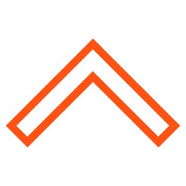 Anahat vektör simge yukarı ok ucu