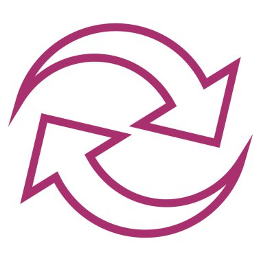 Oklar anahat vektör simge Yenile