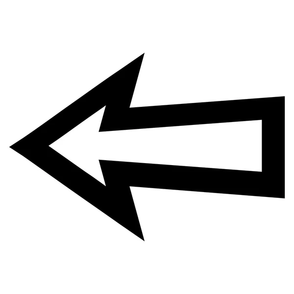 Flèche gauche AVC vectoriel Icône — Image vectorielle