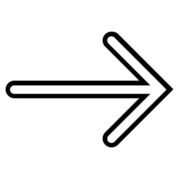 Pfeil rechts Schlagvektorsymbol — Stockvektor