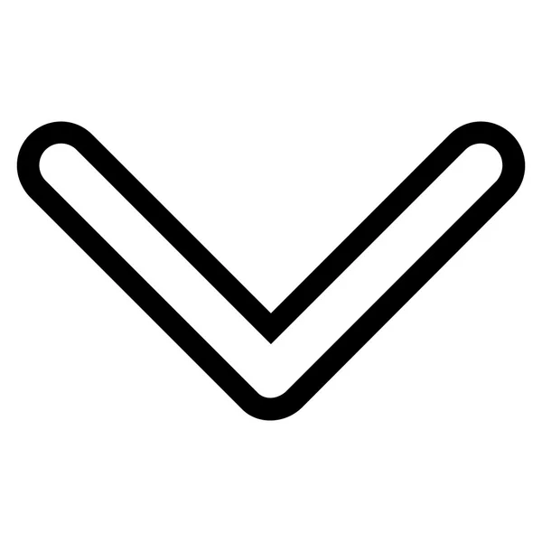 Icona vettoriale della linea sottile della punta della freccia — Vettoriale Stock
