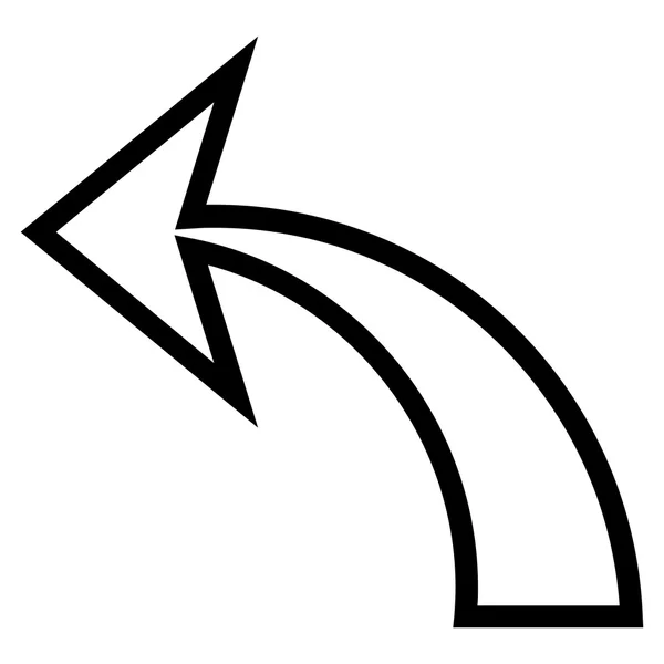 Deshacer línea delgada Vector icono — Vector de stock