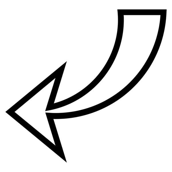 Undo Thin Line Vector Icon — Stock Vector