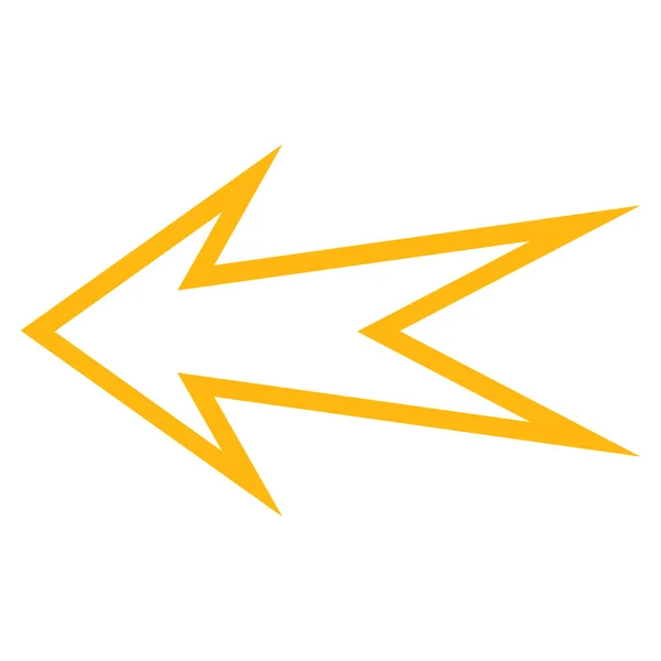Arrow Left Thin Line Vector Icon — Stock Vector