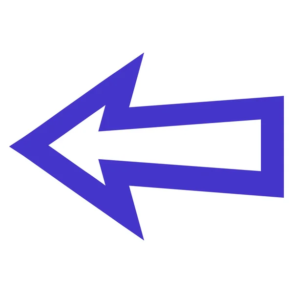 Icône vectorielle de contour gauche flèche — Image vectorielle
