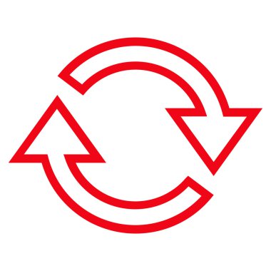 Oklar anahat vektör simge Yenile