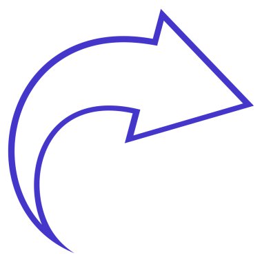 İnce çizgi vektör simge Yinele