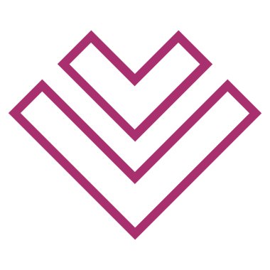 İnce çizgi vektör simgesi aşağı yön