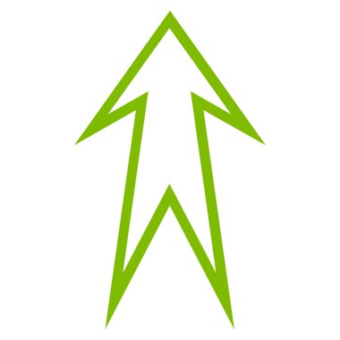 Kontur vektör simge yukarı ok