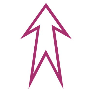 İnce çizgi vektör simge yukarı ok